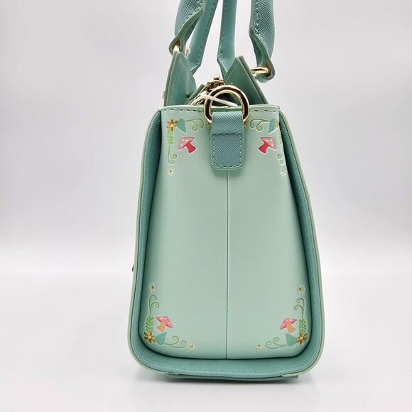 Loungefly Disney Alice in Wonderland Scenic Green Crossbody Handbag Purse Bag - Picture 8 of 9